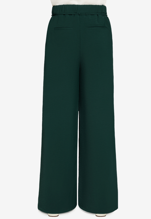 Stoffhose mit Bindegürtel 30 Inch / Modellfoto Rückseite