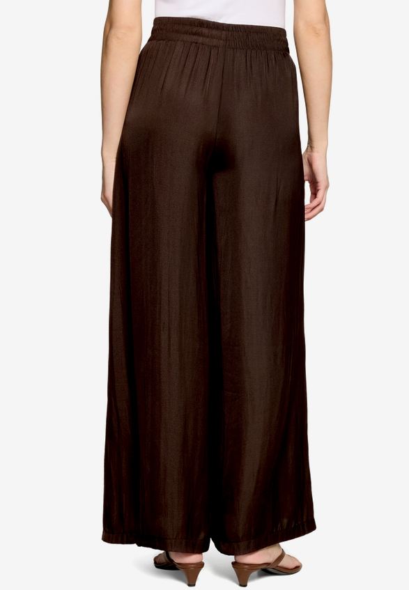 Palazzo-Hose  mit elastischem Bund 32 Inch  / Modellfoto Rückseite