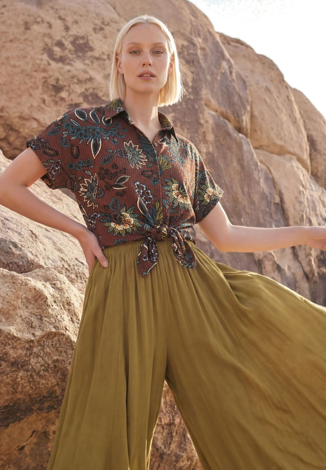 Bluse kurzarm mit Print  / Imagebild