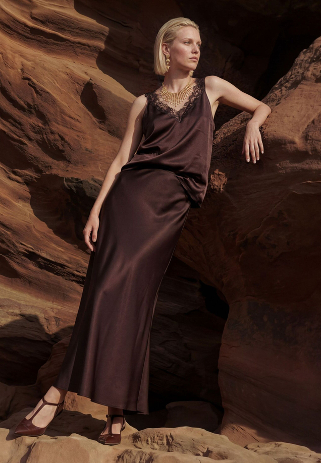 Satinrock  Maxi mit Gummibund  / Imagebild