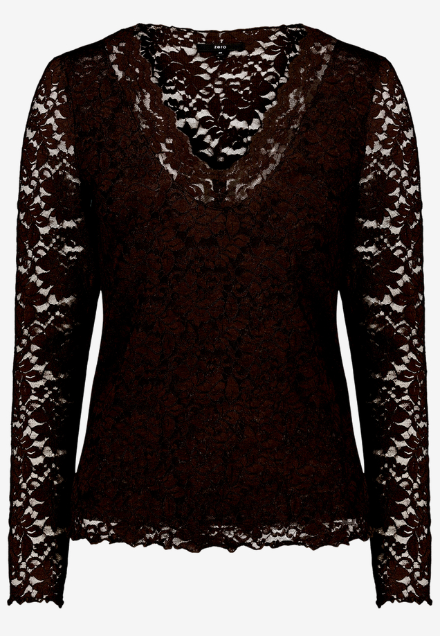 Langarm-Shirt unifarben / Vorderseite