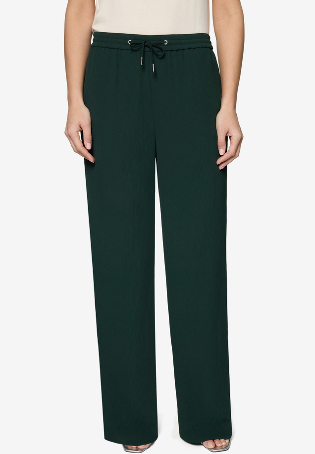 Palazzo-Hose  mit elastischem Bund / Modellfoto Vorderseite