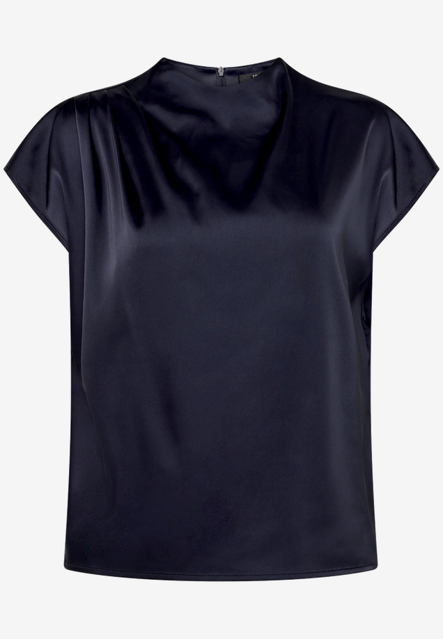 Satinbluse  mit Stehkragen / Vorderseite