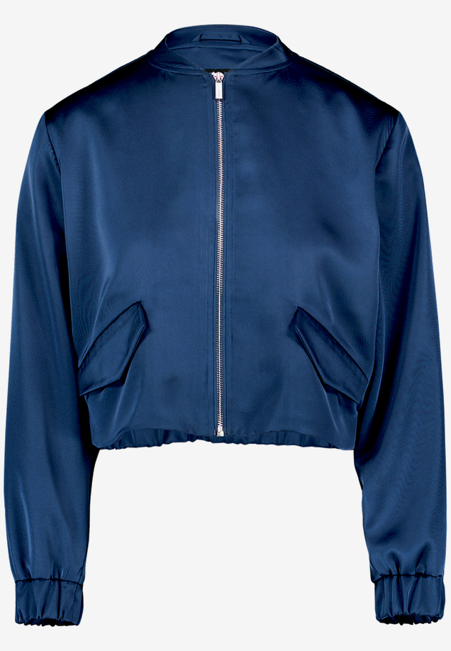 Satin-Jacke  mit Reißverschluss  / Vorderseite
