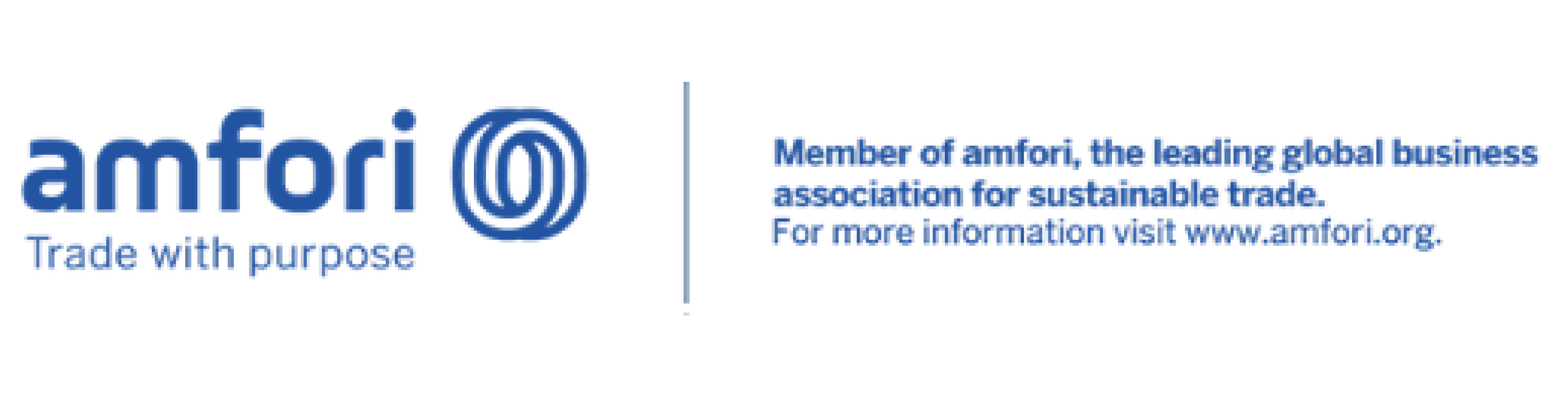 amfori-Logo – Mitglied der führenden globalen Handelsorganisation für nachhaltigen Handel.